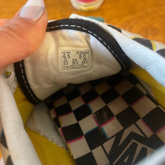 Vans Old Skool 'Crazy Checks' Suede Skateboard Sneakers Running Shoes - Picture 4 of 11